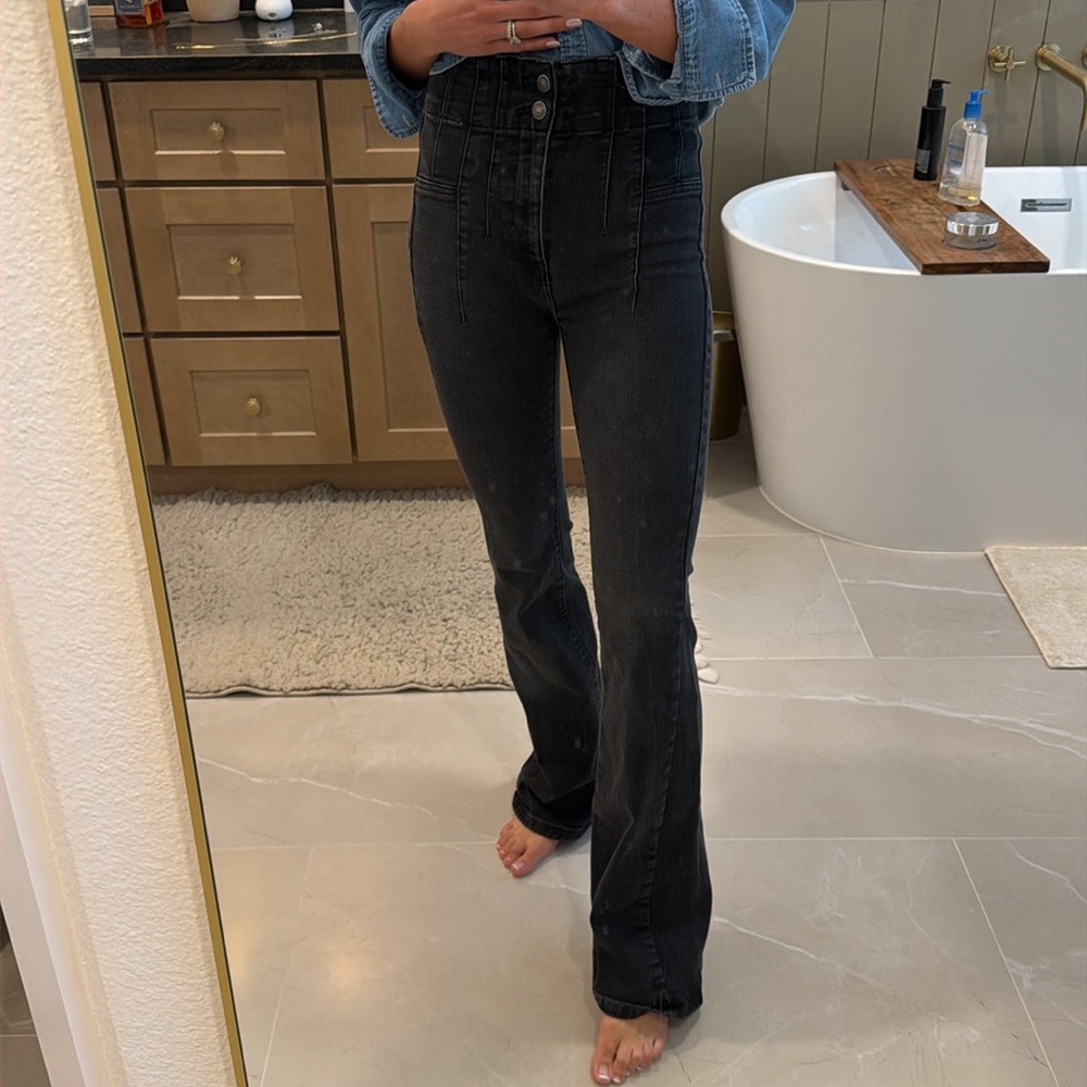 We the free high waisted black jeans